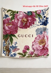 Gucci Peony & Butterfly throw blankets Porcelain Peony Tapestry IMG_2792